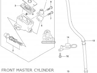 FRONT MASTER CYLINDER - GZ250 MARAUDER 2005 (K5) USA (E03)