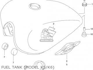 FUEL TANK (MODEL K5/K6) - GZ250 MARAUDER 2005 (K5) USA (E03)