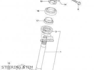 STEERING STEM - GZ250 MARAUDER 2005 (K5) USA (E03)