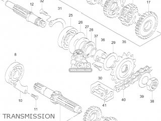 TRANSMISSION - GZ250 MARAUDER 2005 (K5) USA (E03)