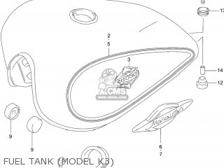 FUEL TANK (MODEL K3) - GZ250 MARAUDER 2006 (K6) USA (E03)