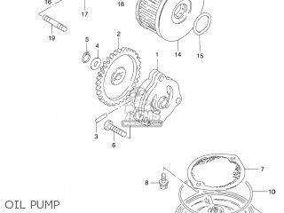 OIL PUMP - GZ250 MARAUDER 2006 (K6) USA (E03)