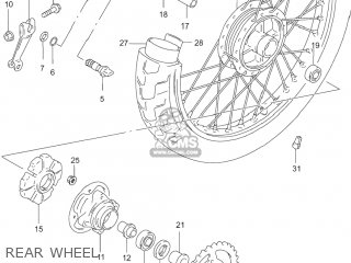 REAR WHEEL - GZ250 MARAUDER 2006 (K6) USA (E03)