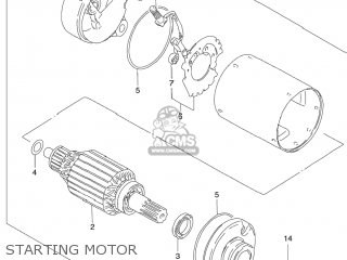 STARTING MOTOR - GZ250 MARAUDER 2006 (K6) USA (E03)