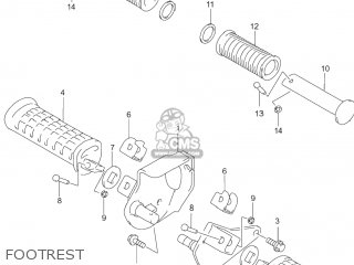 FOOTREST - GZ250 MARAUDER 2007 (K7) USA (E03)