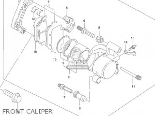 FRONT CALIPER - GZ250 MARAUDER 2007 (K7) USA (E03)