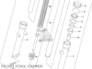 FRONT FORK DAMPER - GZ250 MARAUDER 2007 (K7) USA (E03)