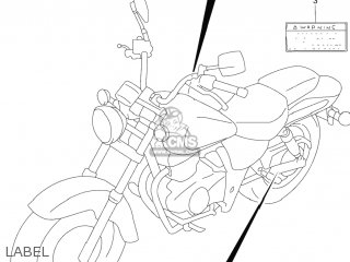 LABEL - GZ250 MARAUDER 2007 (K7) USA (E03)