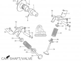 CAM SHAFT/VALVE - GZ250 MARAUDER 2008 (K8) USA (E03)