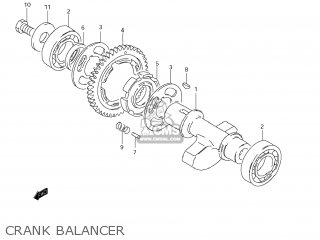 CRANK BALANCER - GZ250 MARAUDER 2008 (K8) USA (E03)