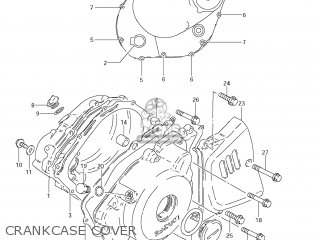 CRANKCASE COVER - GZ250 MARAUDER 2008 (K8) USA (E03)