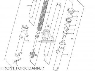 FRONT FORK DAMPER - GZ250 MARAUDER 2008 (K8) USA (E03)