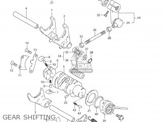 GEAR SHIFTING - GZ250 MARAUDER 2008 (K8) USA (E03)