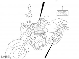 LABEL - GZ250 MARAUDER 2008 (K8) USA (E03)