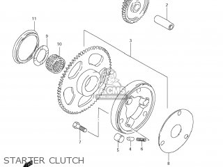 STARTER CLUTCH - GZ250 MARAUDER 2008 (K8) USA (E03)