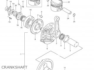 CRANKSHAFT - GZ250 MARAUDER 2009 (K9) USA (E03)