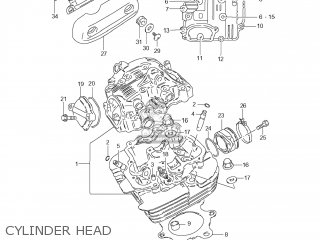 CYLINDER HEAD - GZ250 MARAUDER 2009 (K9) USA (E03)