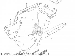 FRAME COVER (MODEL K8/K9) - GZ250 MARAUDER 2009 (K9) USA (E03)