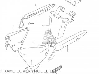 FRAME COVER (MODEL L0) - GZ250 MARAUDER 2009 (K9) USA (E03)
