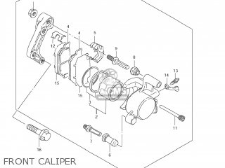FRONT CALIPER - GZ250 MARAUDER 2009 (K9) USA (E03)