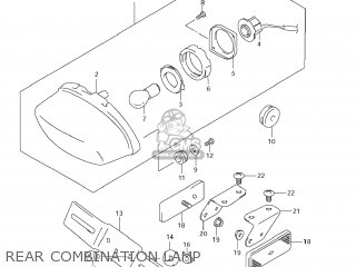 REAR COMBINATION LAMP - GZ250 MARAUDER 2009 (K9) USA (E03)