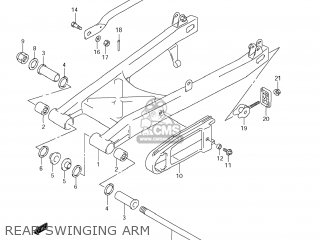 REAR SWINGING ARM - GZ250 MARAUDER 2009 (K9) USA (E03)