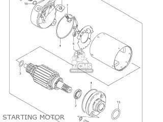 STARTING MOTOR - GZ250 MARAUDER 2009 (K9) USA (E03)