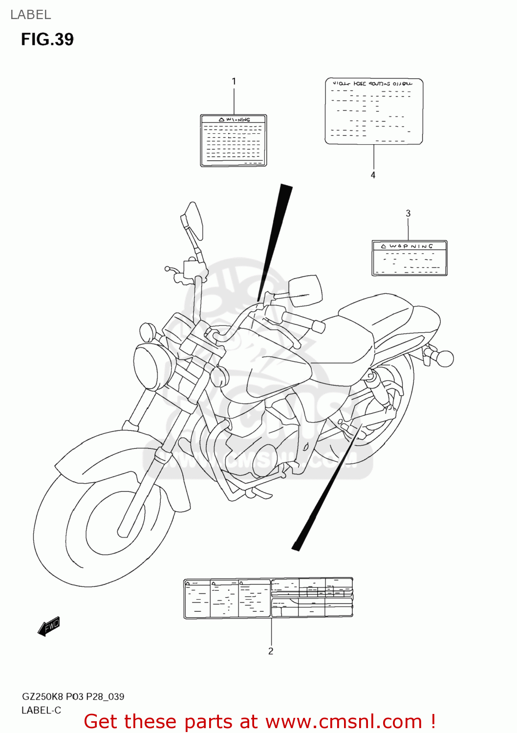 LABEL GZ250 MARAUDER 2010 (L0) USA (E03)