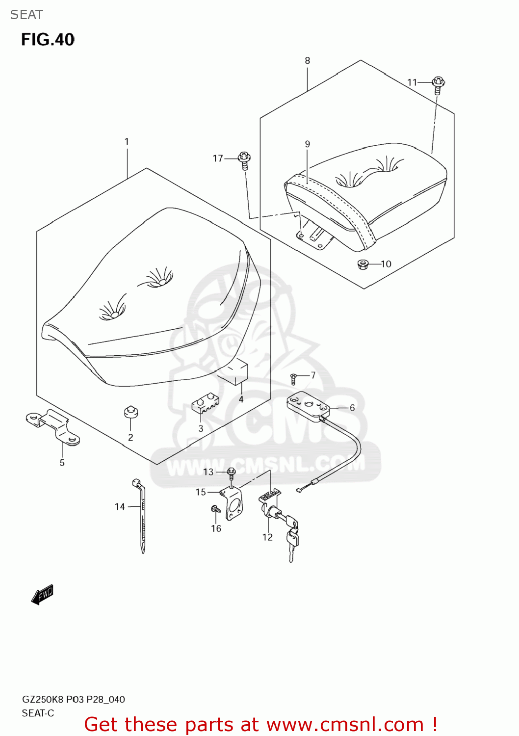 SEAT GZ250 MARAUDER 2010 (L0) USA (E03)