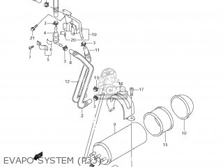 EVAPO SYSTEM (P33) - GZ250 MARAUDER 2010 (L0) USA (E03)