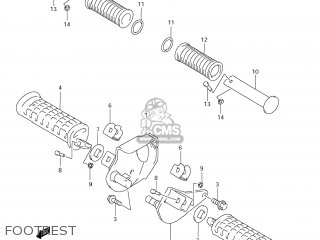 FOOTREST - GZ250 MARAUDER 2010 (L0) USA (E03)