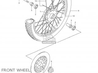 FRONT WHEEL - GZ250 MARAUDER 2010 (L0) USA (E03)