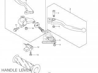 HANDLE LEVER - GZ250 MARAUDER 2010 (L0) USA (E03)