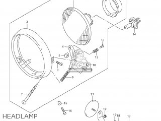HEADLAMP - GZ250 MARAUDER 2010 (L0) USA (E03)