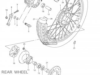 REAR WHEEL - GZ250 MARAUDER 2010 (L0) USA (E03)