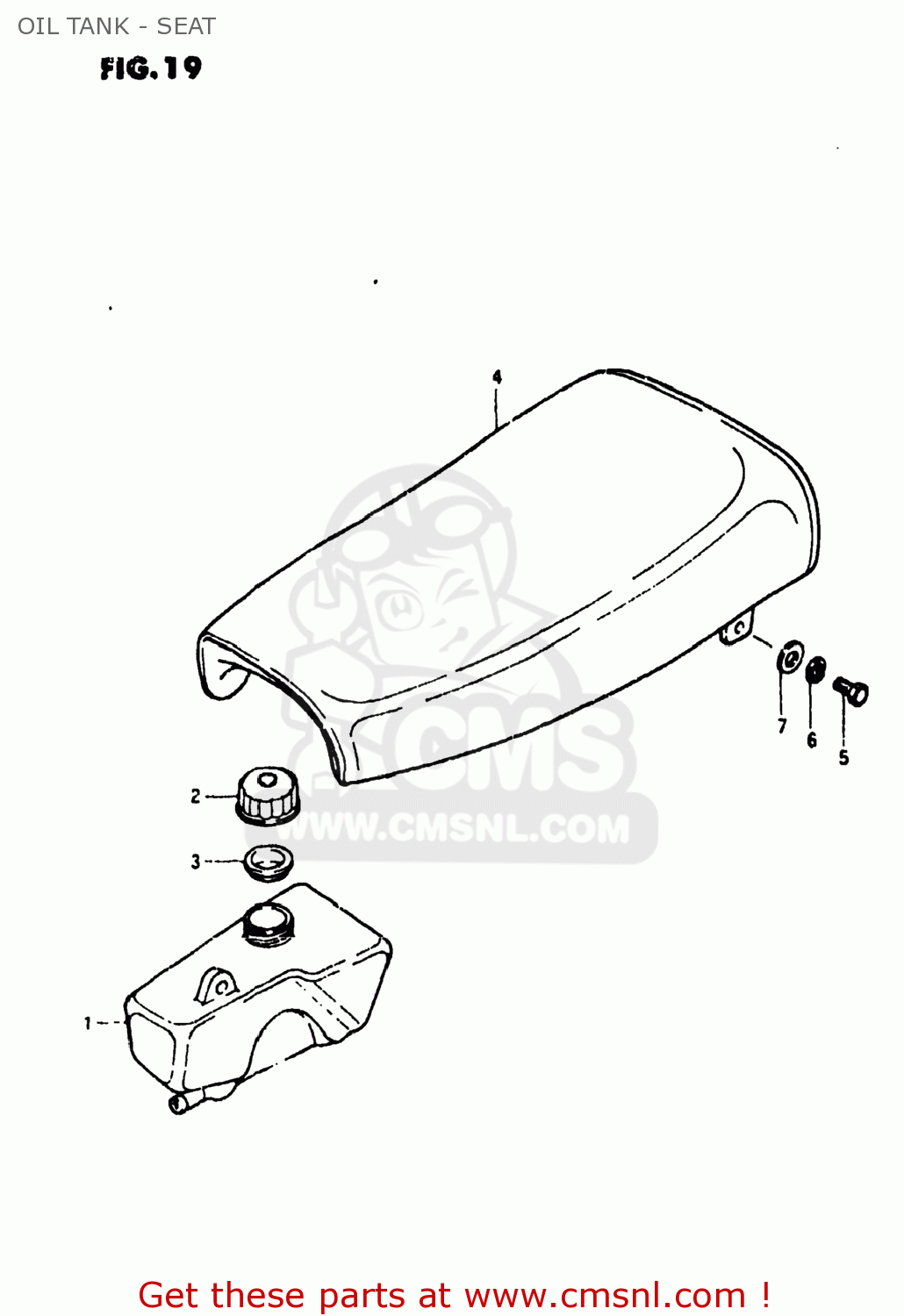 OIL TANK - SEAT JR50 1978 (C) USA (E03)