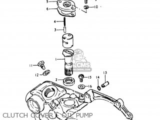 CLUTCH COVER - OIL PUMP - JR50 1978 (C) USA (E03)