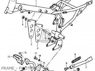 FRAME - FOOTREST - JR50 1978 (C) USA (E03)