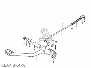 REAR BRAKE - JR50 1978 (C) USA (E03)