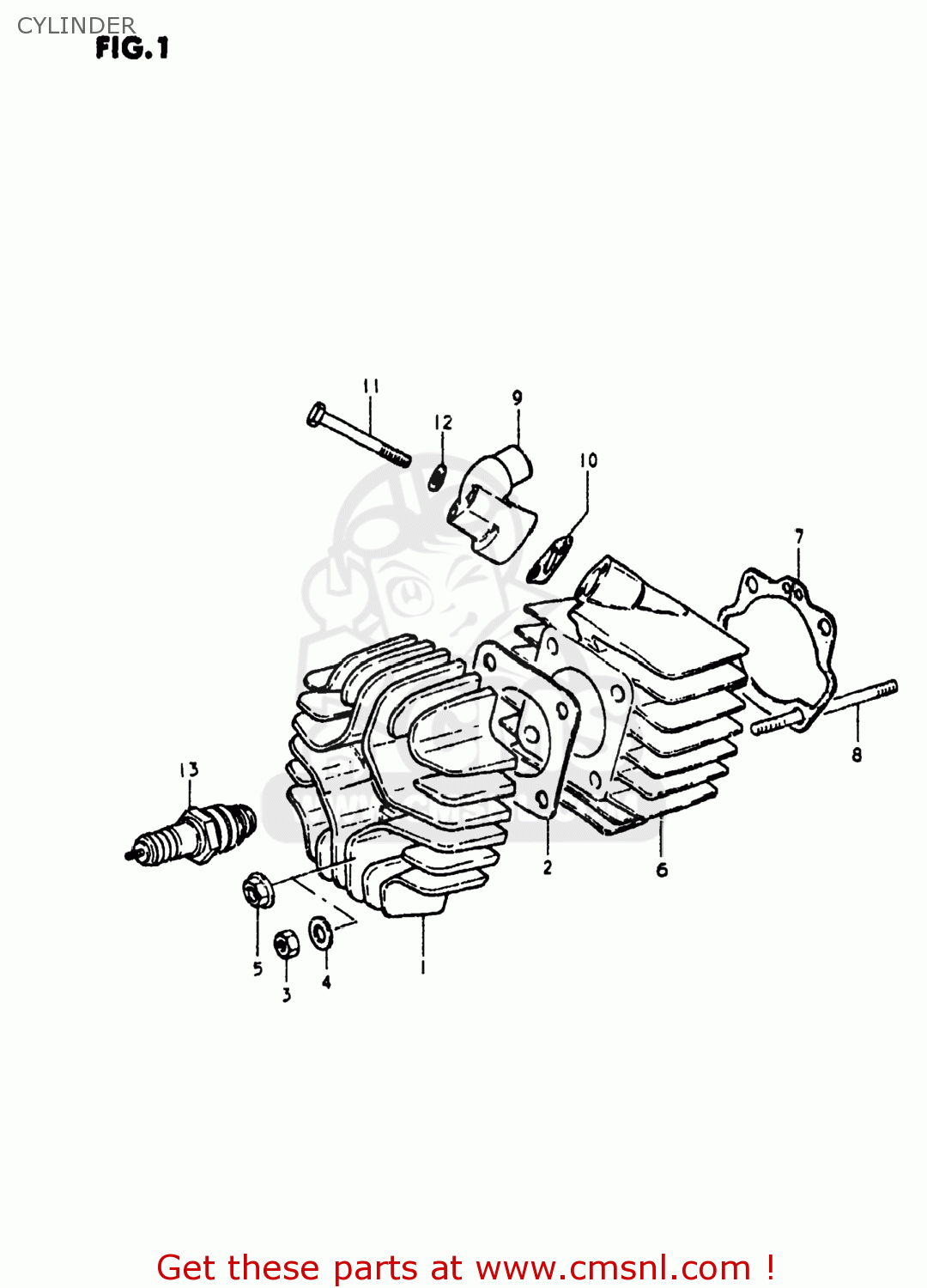 CYLINDER JR50 1979 (N) USA (E03)