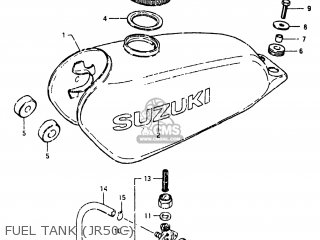 Suzuki JR50 1980 (G) USA (E03) parts lists and schematics