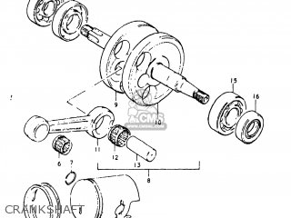CRANKSHAFT - JR50 1980 (G) USA (E03)