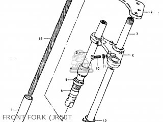 FRONT FORK (JR50T - JR50 1980 (G) USA (E03)