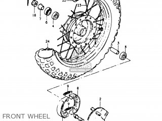 FRONT WHEEL - JR50 1980 (G) USA (E03)