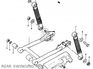 REAR SWINGING ARM - JR50 1980 (G) USA (E03)