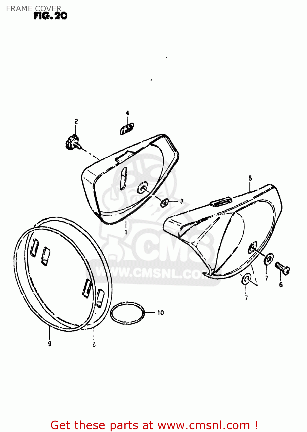 FRAME COVER JR50 1981 (X) USA (E03)