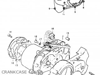CRANKCASE COVER - JR50 1981 (X) USA (E03)