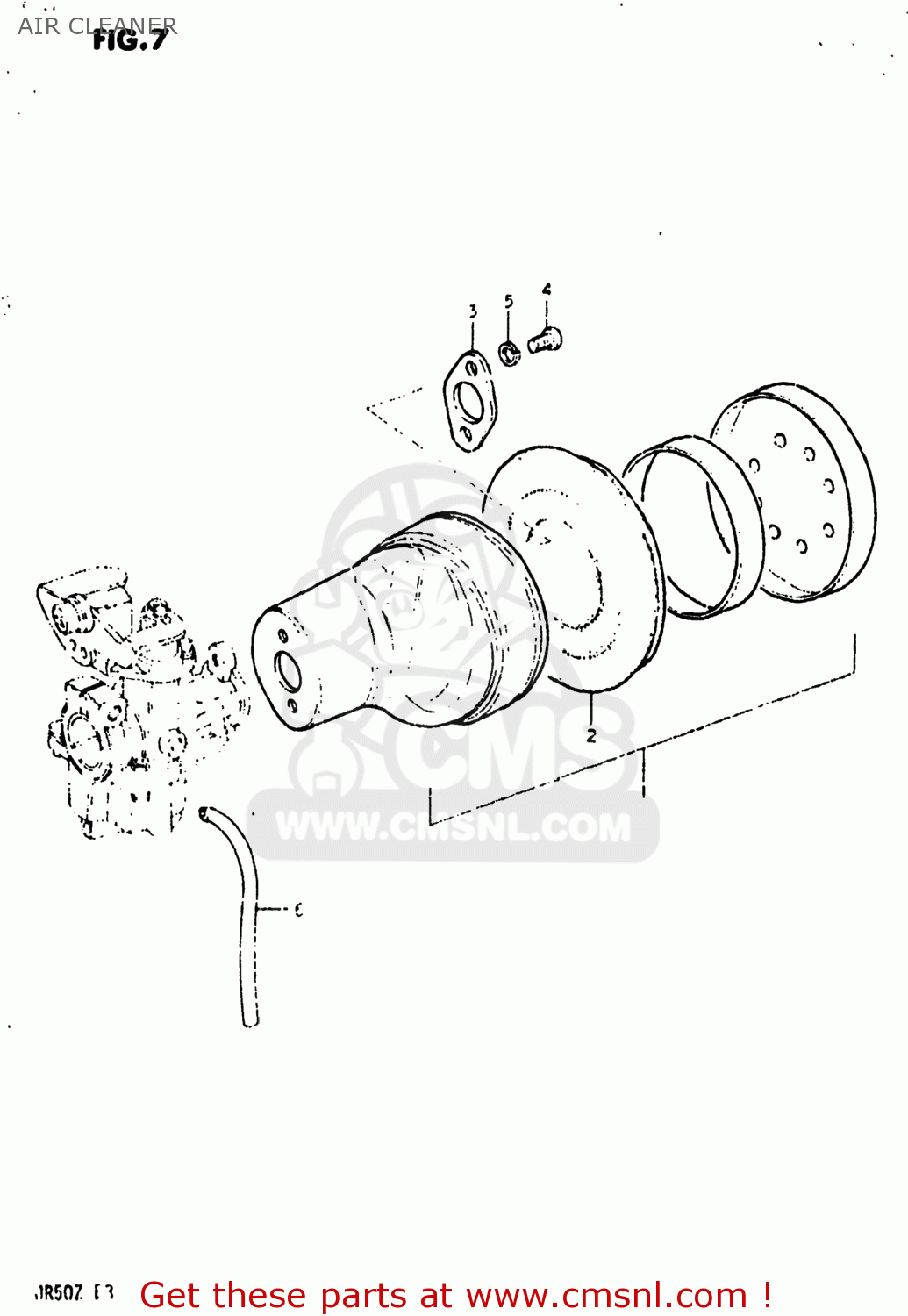 AIR CLEANER JR50 1982 (Z) USA (E03)