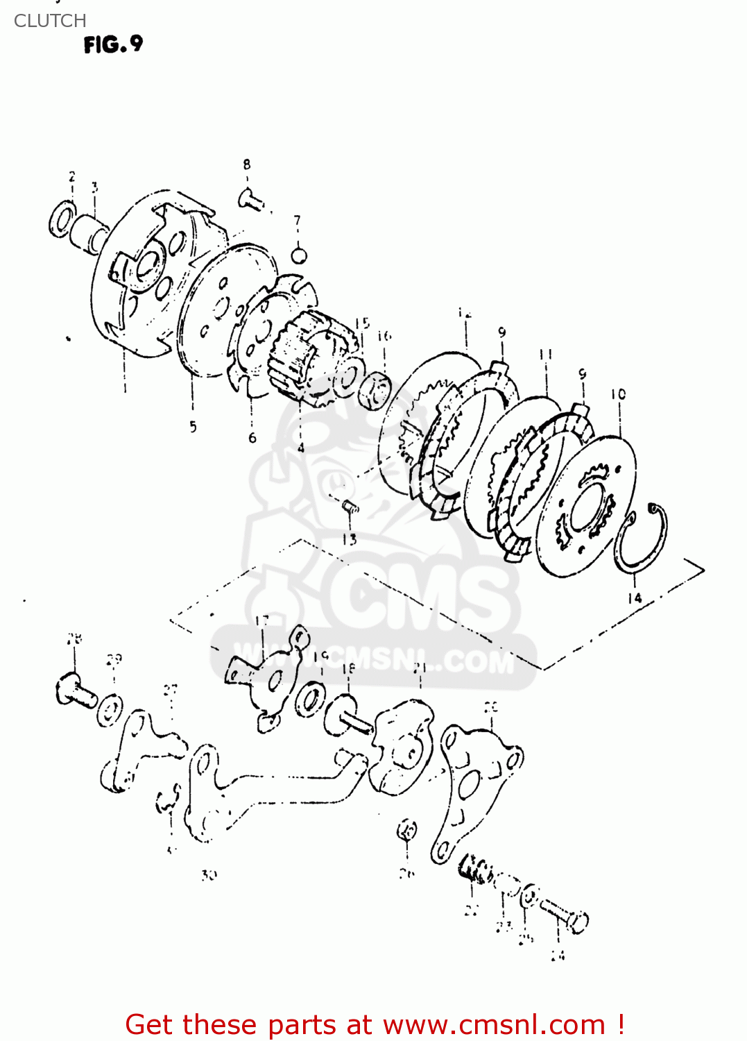 CLUTCH JR50 1982 (Z) USA (E03)