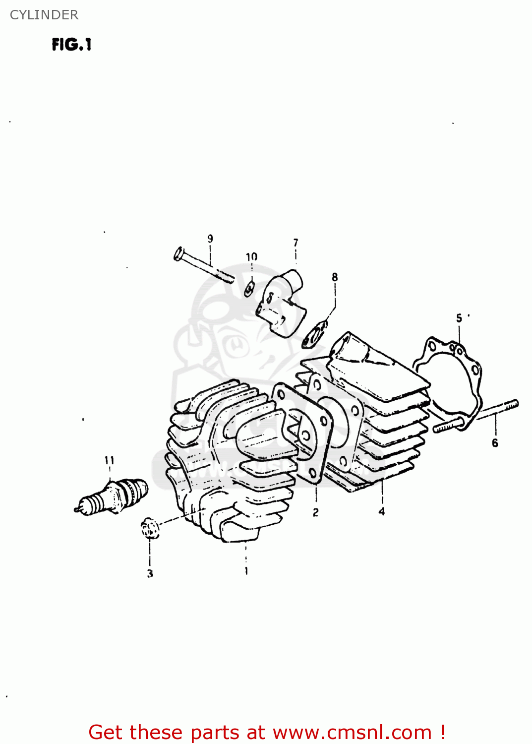 CYLINDER JR50 1982 (Z) USA (E03)